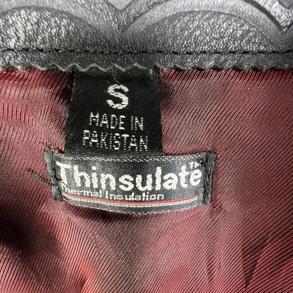 FIRST Genuine Leather VTG Women S Black Moto Biker Jacket Removable Liner Grunge - Picture 13 of 16